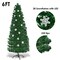 Costway 6FT Pre-Lit Fiber Optic Christmas Tree Multicolor Lights